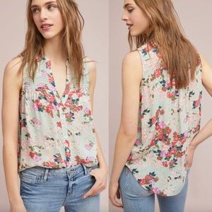Meadow Rue Anthropologie Floral blouse